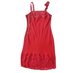 Victoria's Secret Pink Lace Slip Nightgown Size 10